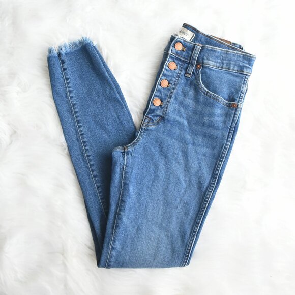 Madewell 10" High Rise Skinny Mackey Wash Size 26 - Picture 1 of 6